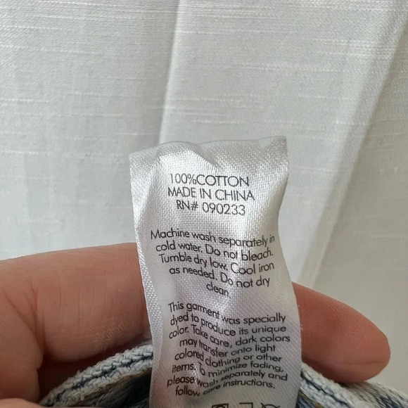 PacSun Light Blue Flower Graphic Boyfriend Jeans size 25 - Picture 13 of 15